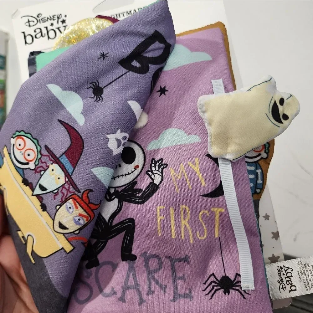 New Disney Baby Nightmare Before Christmas Baby Infant My First Scare Soft Book